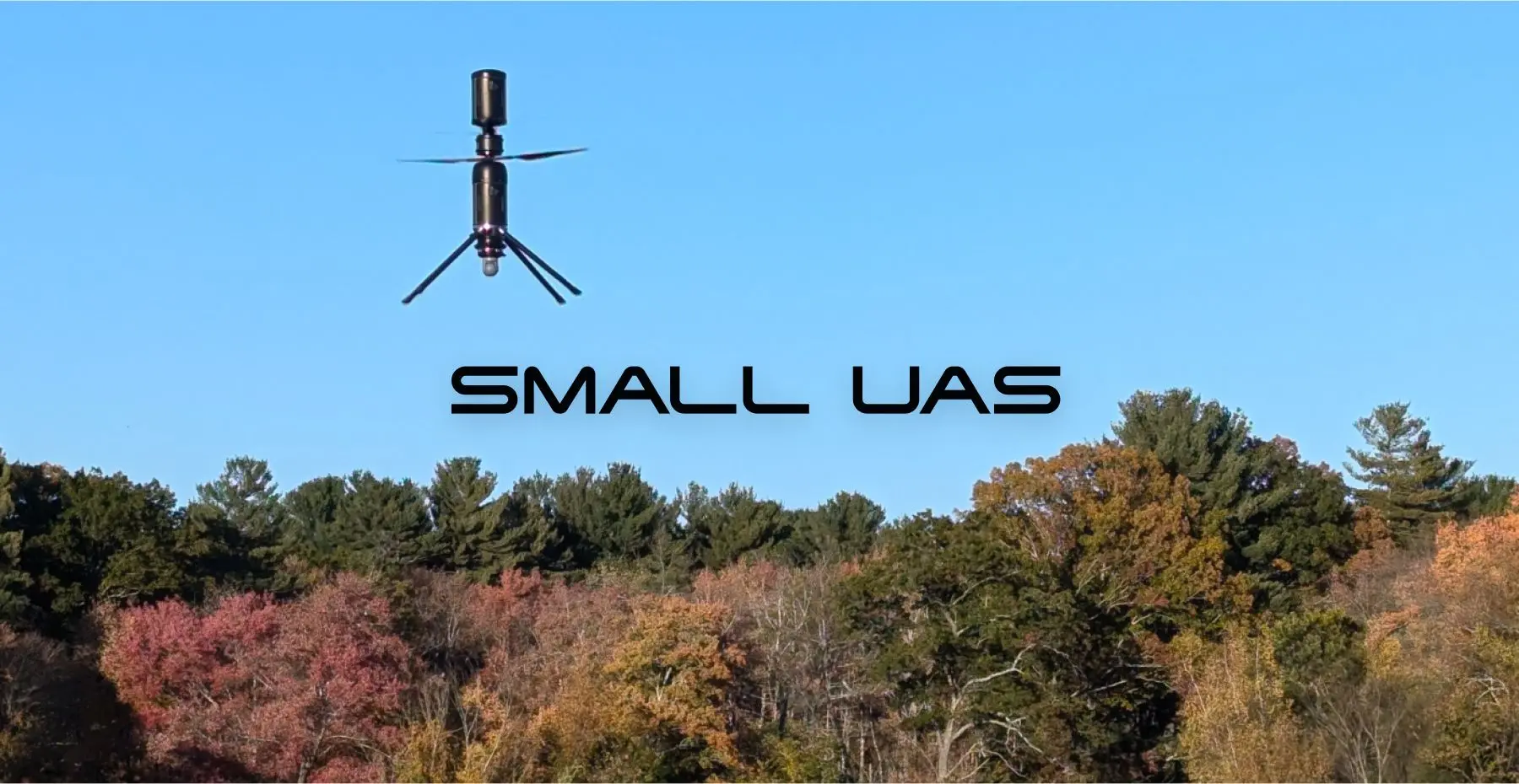 Robinson Unmanned small UAS category — coaxial unmanned aircraft system in flight